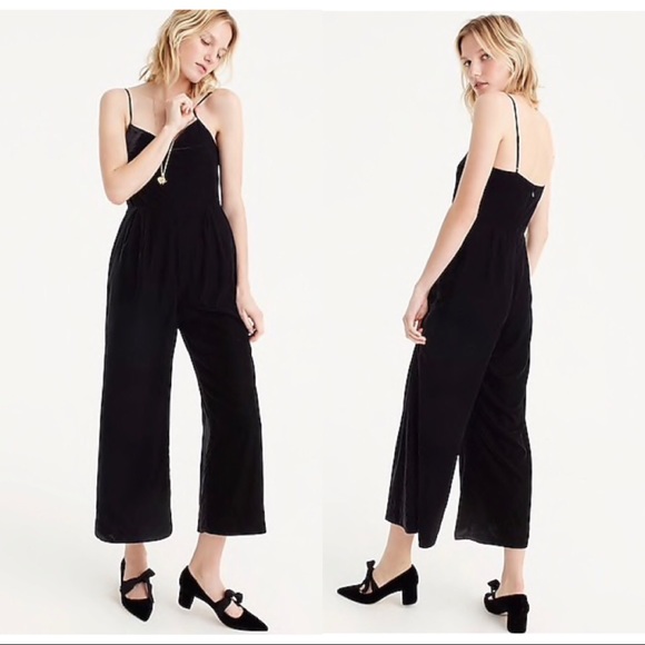 J. Crew Dresses & Skirts - J Crew Velvet Jumpsuit Dress Black 14